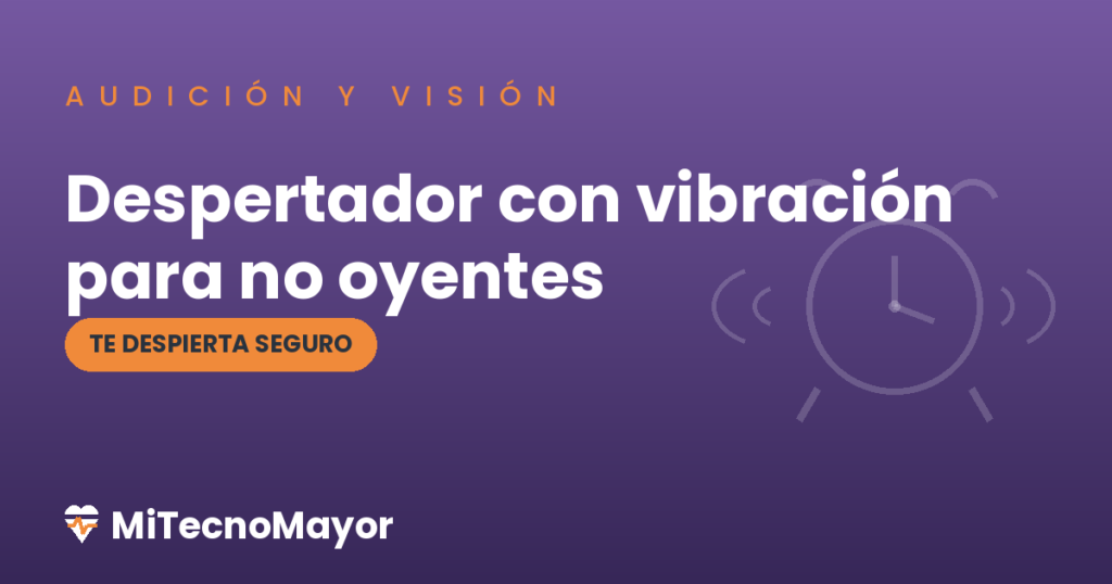 despertador con vibración para personas con problemas de audición