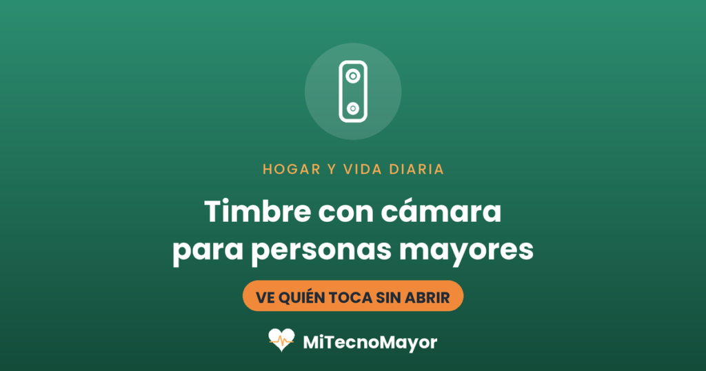 Timbre con cámara para personas mayores