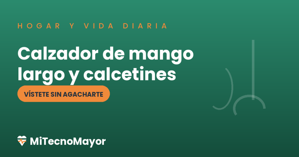 calzador de mango largo y ayuda para calcetines