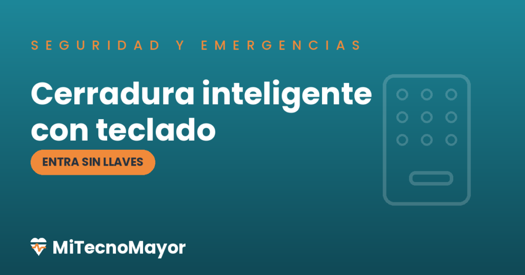 cerradura inteligente con teclado para personas mayores