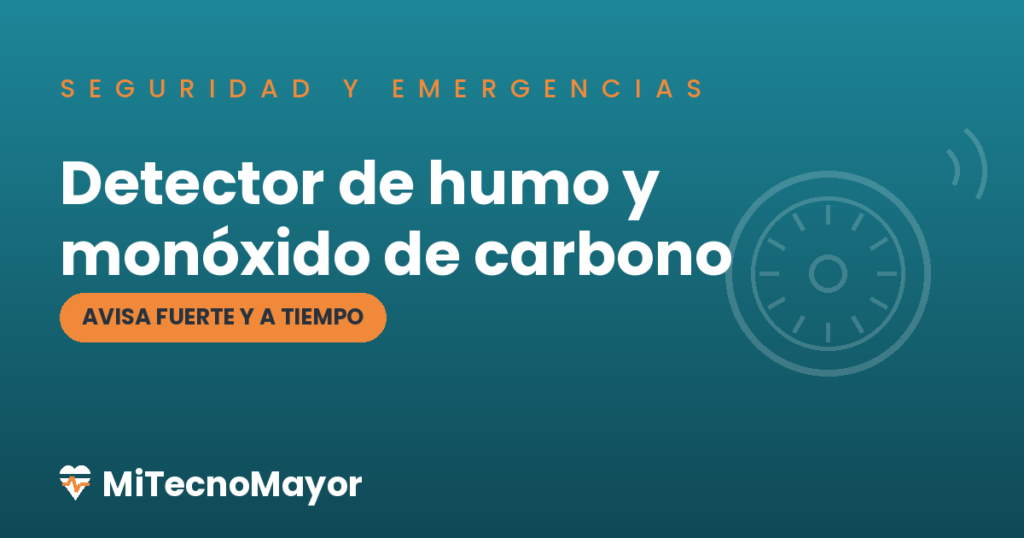 detector de humo y monóxido de carbono para personas mayores