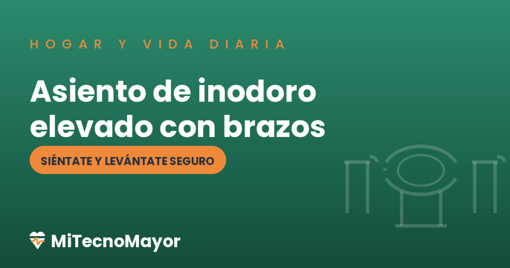 asiento de inodoro elevado con reposabrazos para personas mayores