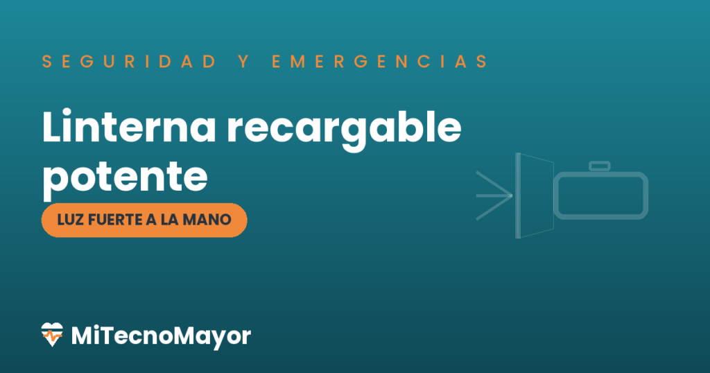 linterna recargable potente para personas mayores