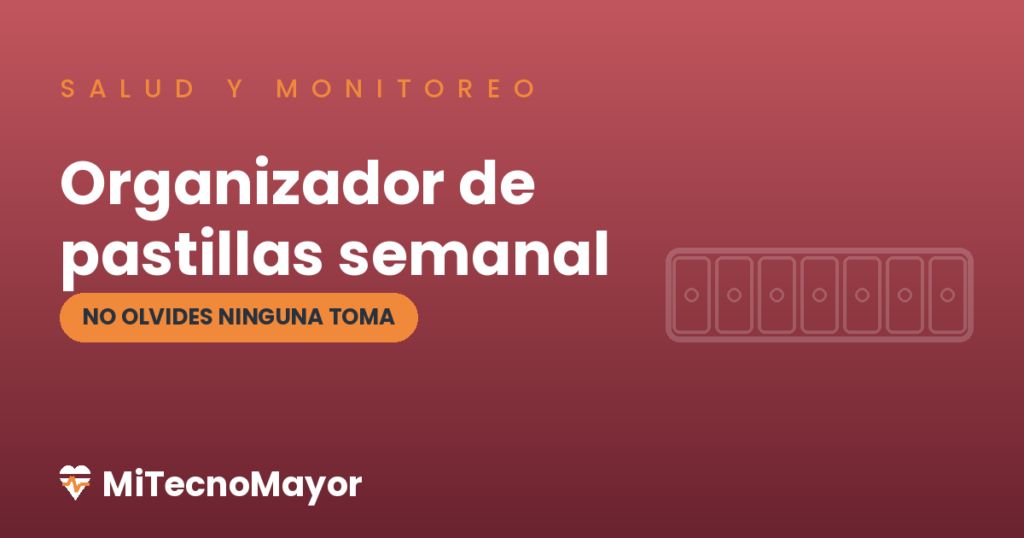 organizador de pastillas semanal para personas mayores